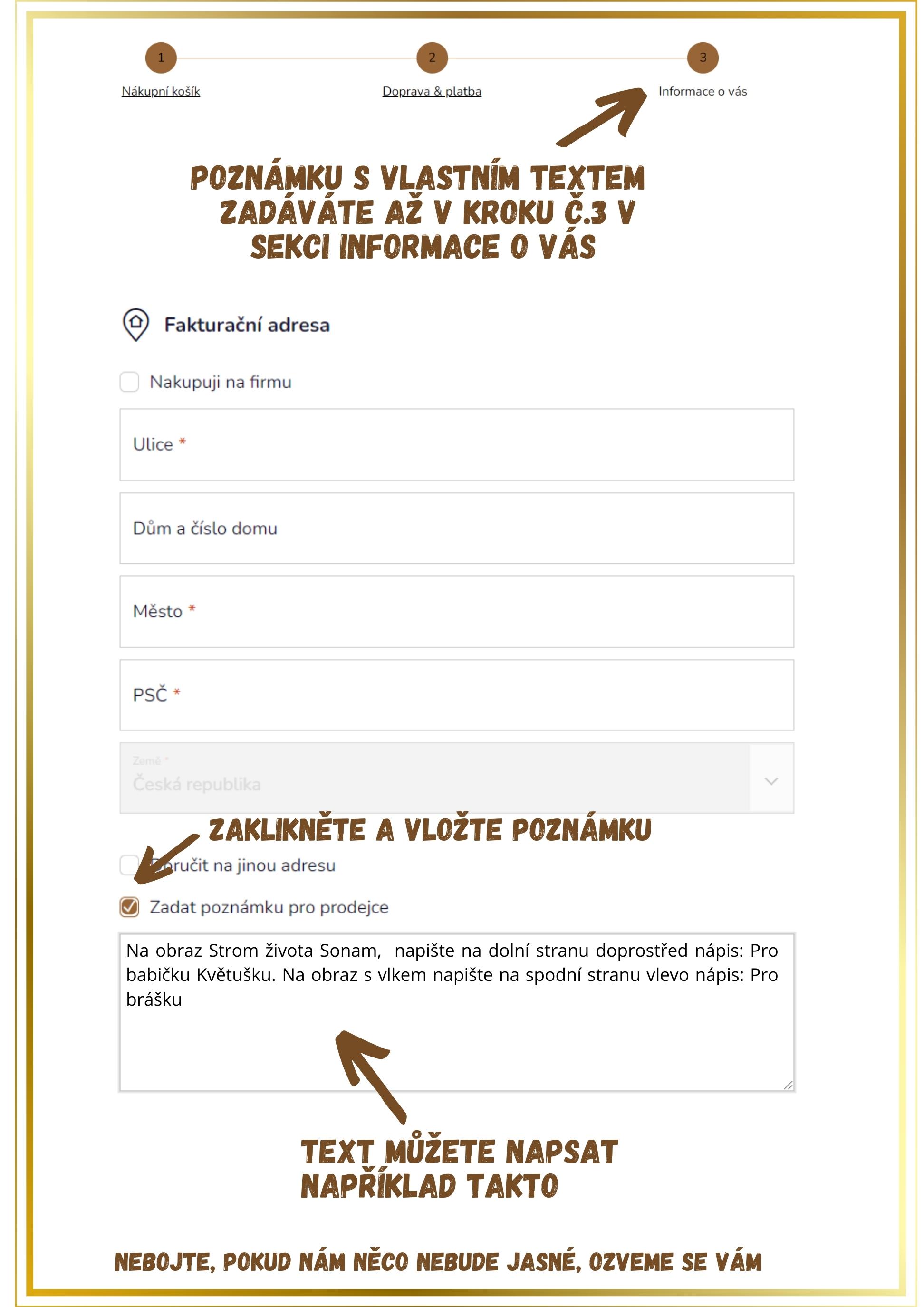 Vlastní text obraz